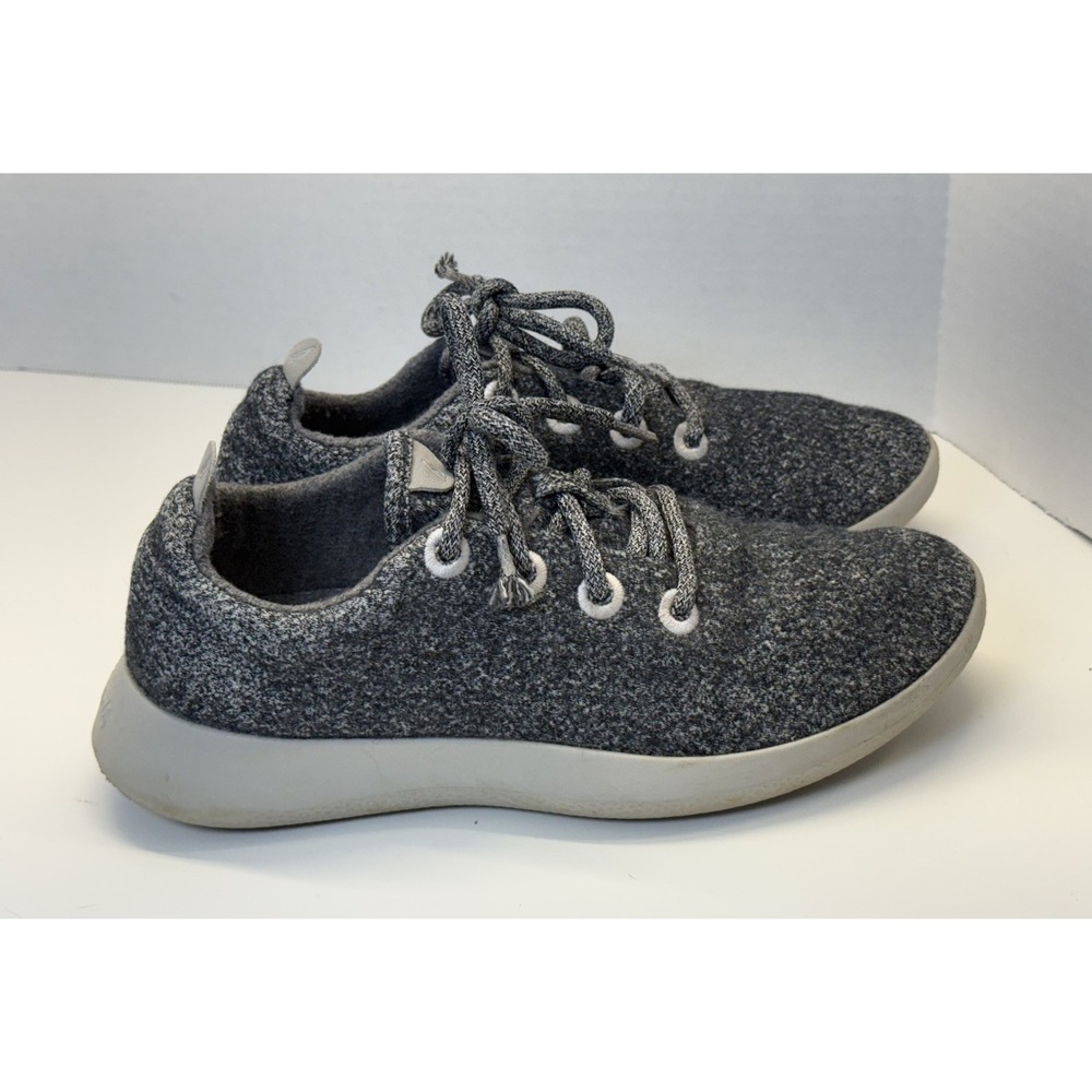 Allbirds 0521 NVI Women's Lace Up Wool Sneakers Runners‎ Shoes Size 8 Gray